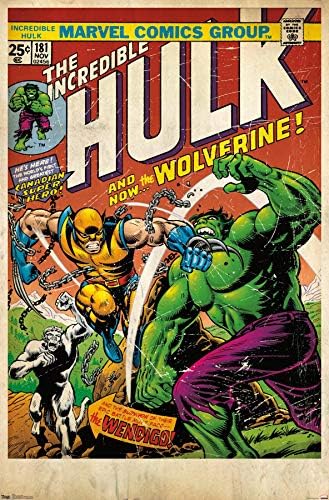 Trends International 24X36 Marvel Comics-Плакат с Wolverine на корицата, 24 x 36, Версия без рамка