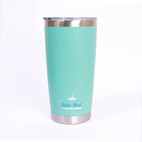 Чаша Rolo Mud 20 грама От Неръждаема Стомана С Вакуумна изолация, Пътна Кафеена Чаша, Чаша за топла/студена вода (Зелен)