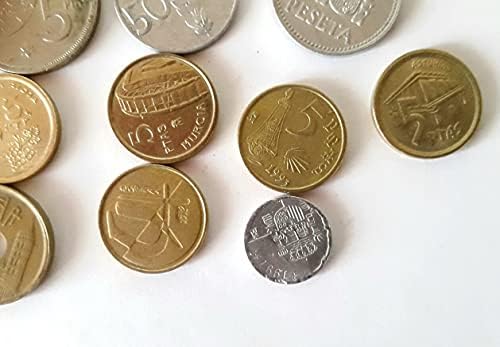 Набор от испански монети Испания Ptas Peseta 1966-2000 Европейски монети до Евро