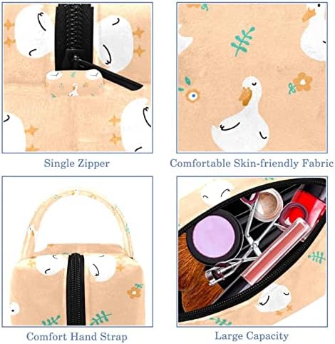 TBOUOBT козметични чанти за Жени, Косметичка За Пътуване, Органайзер За Тоалетни Принадлежности, мультяшная нечовешки животински патица