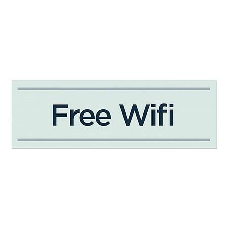 CGSignLab | Безплатен достъп до Wi-Fi -Базовата верига за прозорци тюркоаз | 36 x12