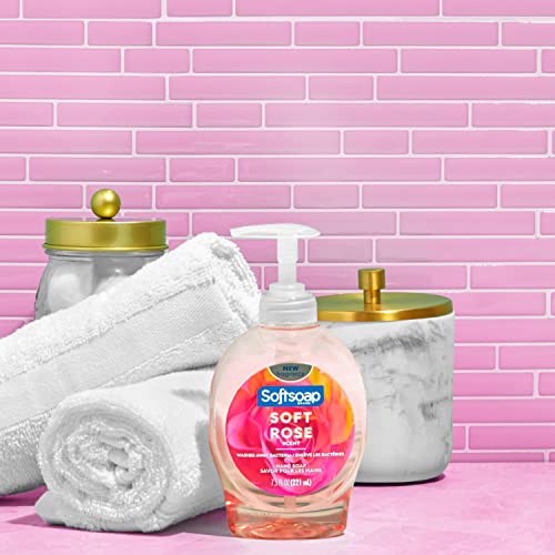 Течен сапун за ръце Softsoap, Бледо-Розово - 7,5 течни унции (опаковка от 6 броя)