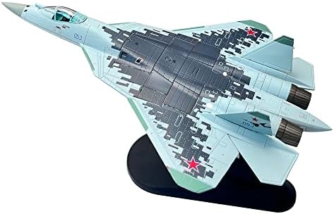 Руският изтребител Sukhoi Su57 в мащаб 1:100, Метален Военен Самолет, Монолитен под Налягане Модел за Колекции или за подарък