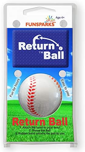 Топката връщане - Бейзбол - Забавна играчка за един играч и в закрити помещения или на открито - Топката с отскок от китката си за приятелите и семейството - един Чудесен подарък - Подобрява координацията и време за