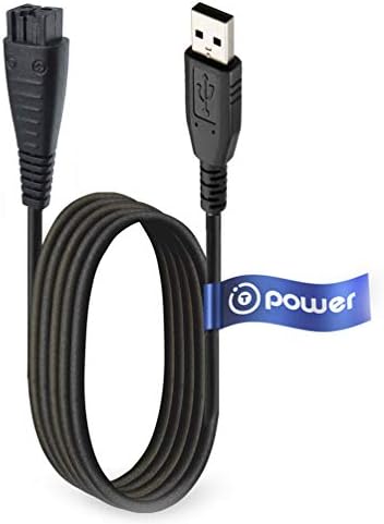 T-Power Домашен Автомобилен кабел за зареждане, кабел за електрическа самобръсначка Panasonic Pro-Curve Wet Dry razor RE7-40, RE7-51, RE7-59, RE7-68, ER-GC20, RE740, RE768, RE759, RE751, ERGC20 пътен захранващ кабел