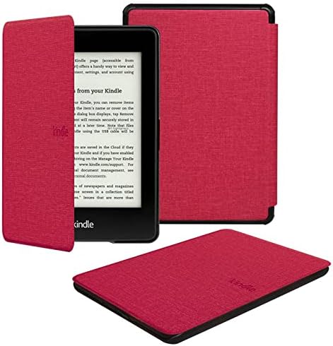 JNSHZ [11-то поколение, излиза през 2021 г.] Kindle Paperwhite (6,8-инчов името на издание и детско издание) с имитация на тъканта на шарката, Автоматичен режим на заспиване / събуждане, умен защитен калъф, здрав калъф,