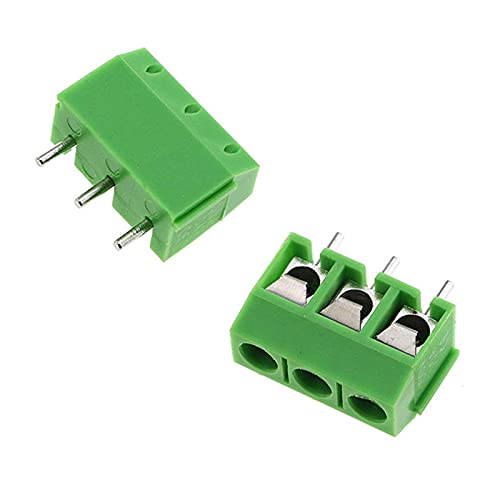 LuoQiuFa 30шт Зелено 3-контактен Винт за закрепване на печатна платка със стъпка 5 мм, Клеммная Тампон за Arduino