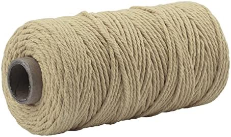 Цветни памучни въжета направи си САМ ръчно тъкани дебел памук въже гоблен въже Въже с двойна игли за плетене комплект
