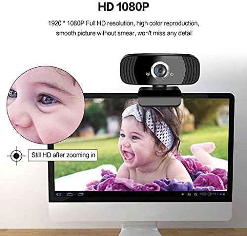 WDBBY Уеб-камера 1080p Full Hd Уеб Камера с Вграден микрофон USB Уеб камера за КОМПЮТЪР, Компютър, Лаптоп, Настолна Уеб камера