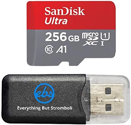 Комплект карта памет SanDisk 128GB Ultra Micro SDXC Работи с Samsung Galaxy A6, A6 +, A8 A8 Star Phone UHS-I Class 10 (SDSQUAR128G-GN6MN), както и всички, с изключение на устройство за четене на карти Стромболи (TM)