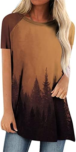 Дълги ризи за жени, които могат да се носят с Гамаши, Тениски с изображението на Деня на Св. Патрик, Туника, с кръгло деколте и дълги ръкави, Блузи