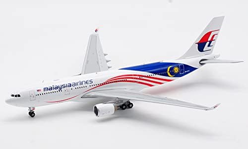 JC Wings Malaysia Airlines A330-200 9M-MTZ 1:200 ГЛАСОВЕ Самолет, Предварително събрана модел