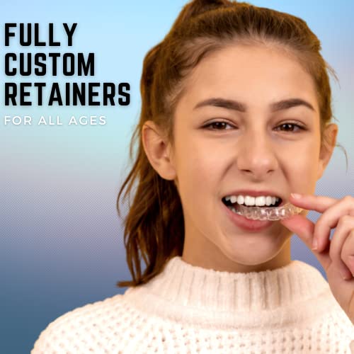 ClearRetain - Ортодонтический фиксатор Горе | Прозрачен стоматологичен хонорар За предотвратяване на преместване на зъбите | 2 Комплект за Отливане-замазка, За да придадат на зъбите индивидуално форма | Произведено