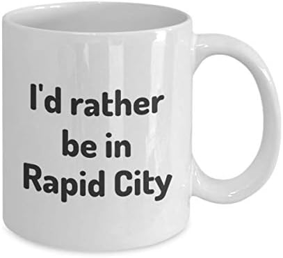 Аз Бих Предпочел Да Е В Рапид Сити, Чаша Чай, Подарък За Пътник, Колега, Приятел, Южна Дакота, Чаша За Пътуване, Подарък