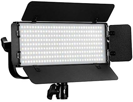 Двуцветен led панел за студийно видео CamBee VL30B капацитет от 3200 до 5600 ДО CRI ≈ 95, с регулируема яркост 99%-10%, поток 3000ЛМ, Метална конструкция, U-образна скоба с регулируем ъгъл на наклона, Вратите на бара,