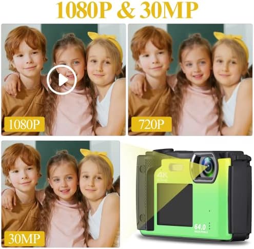Цифров фотоапарат, видео Камера 1080P за снимки и Младост, 44-мегапикселова камера с 16 кратно цифрово увеличение, включително и SD карта с обем от 32 GB и 2 батерии