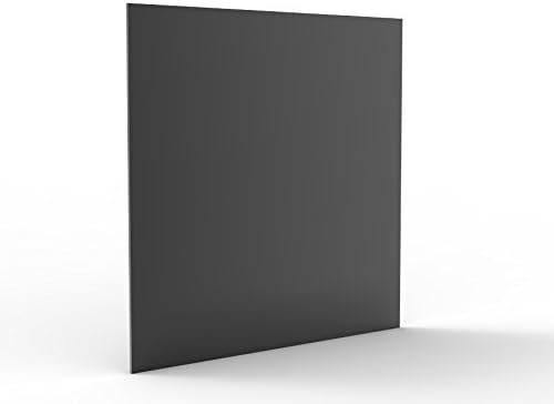 FixtureDisplays® 12 x 12 x 1/8 (дебелина) на Черен Акрилен лист от Плексиглас Lucite 16033